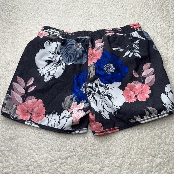 Old Navy Active Black Floral Running Shorts XL Girls 14 - Picture 3 of 7